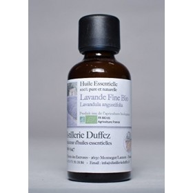 Distillerie Duffez - Huile Essentielle De Lavande Fine Bio 100% Pure Et Naturelle - Fabrication 100% Française En Drôme Prove