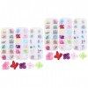 WINOMO 6 Boîtes Pressées à Fleurs Stickers à Ongles à Fleurs Séchées Nail Art pour Résine Nail Art 3Dnail Stickers Nail Art F