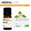 BIO - Huile essentielle NÉROLI - 5mL - 100% Pure, Naturelle, Chémotypée et Certifiée AB - AROMA LABS Marque Française 