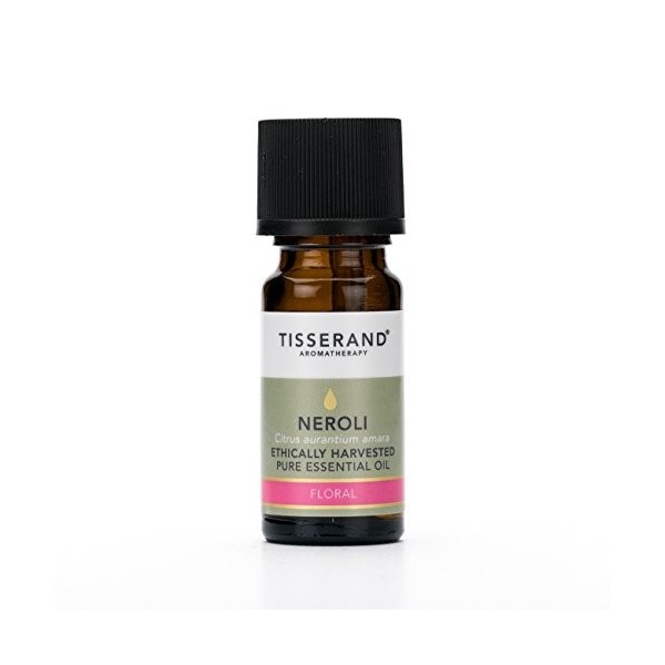 Tisserand Huile Essentielle Pure de Néroli ou Fleur doranger Récoltée de Manière Ethique 9 ml