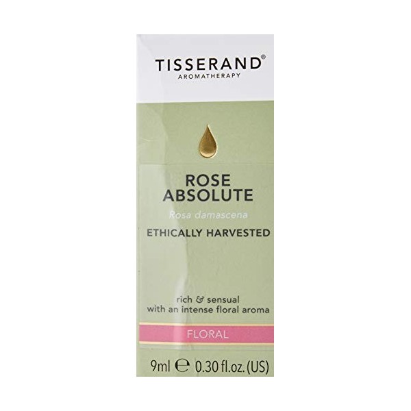 Tisserand Huile Essentielle Pure dAbsolue de Rose Récoltée de Manière Ethique 9 ml