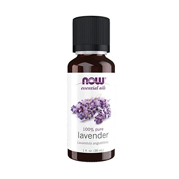 Now Foods Lavender Oil, huile de lavande, huile essentielle, vegan, 30ml, Testé en Laboratoire, Haute Concentration, Aromathé