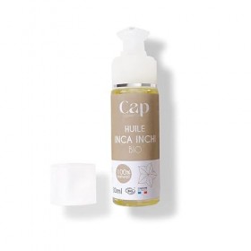 Huile dInca Inchi BIO - VEGAN . COSMOS ORGANIC . COSMEBIO - CAP COSMETICS - Fabriqué en France
