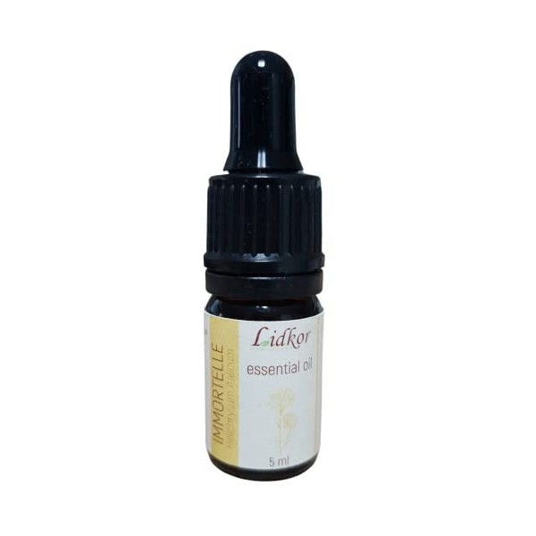 LIDKOR Huile Essentielle Hélichryse Italienne 5ml - Immortelle - Huile Essentielle pour Diffuseur ou Humidificateur - Massage