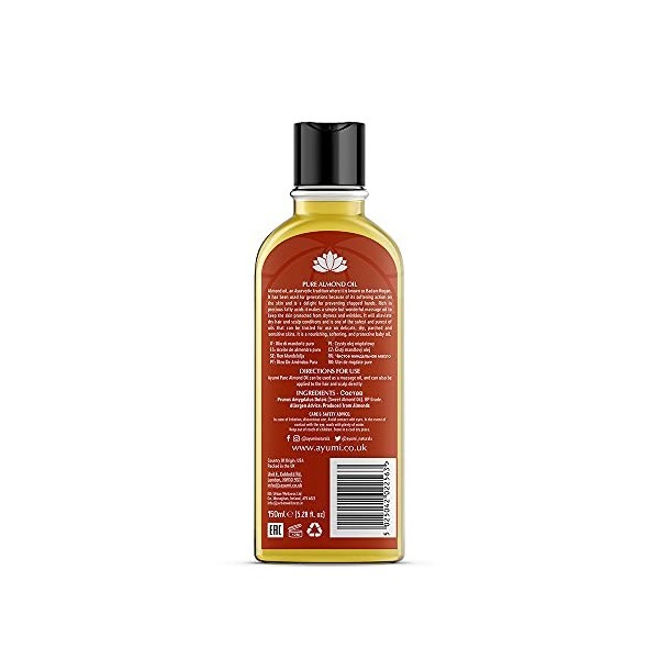 Ayuuri Olio di Mandorle Puro Naturale 250 ml