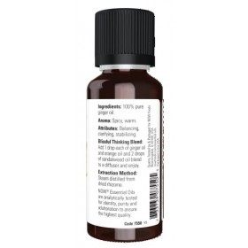 Huiles essentielles, gingembre, 1 fl oz 30 ml - Now Foods