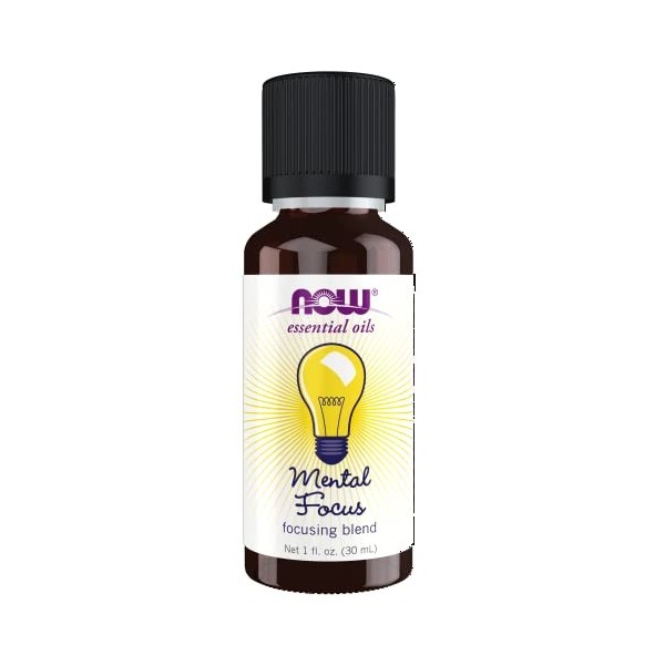 NOW Foods Essential Oil, Mental Focus Oil - 30 ml.