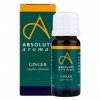 Absolute Aromas Huile Essentielle de Gingembre 10 ml - 100% Pure, Naturelle, Non Diluée, Vegane et Sans Cruauté - Pour une ut