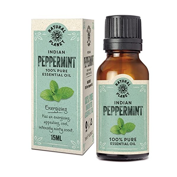 100% Pure Natural Essential Oil 15ML Therapeutic Grade Pure, Undiluted & Cruelty Free Peppermint 