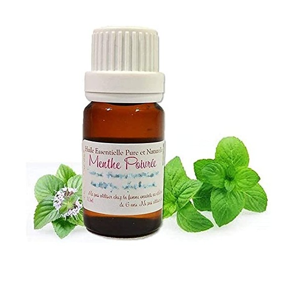 Huiles et Bien-être Huile Essentielle de Menthe Poivrée Mentha Piperita 10 ml