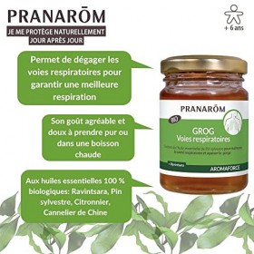 PRANARÔM - Aromaforce - Grog Voies Respiratoires - Miel Acacia Aux Huiles Essentielles Bio - Ravintsara Et Pin Sylvestre - Ai
