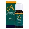 Absolute Aromas Huile Essentielle de Basilic 10 ml - 100% Pure, Naturelle, Non Diluée, Vegane et Sans Cruauté - Pour une util