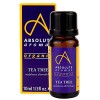 Absolute Aromas Huile Essentielle de Tea Tree Bio 10 ml - Pure, Naturelle, Non Diluée, Sans Cruauté et Vegan - Pour Aromathér