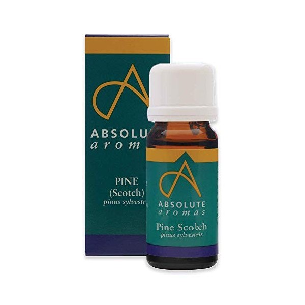 Absolute Aromas Huile Essentielle Pin Sylvestre 10 ml - 100% Pure, Naturelle, Non Diluée, Vegane et Sans Cruauté - Pour une u