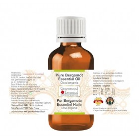 Greenwood Essential Huile essentielle de bergamote citrus bergamia pure, 100&nbsp;% naturelle, de qualité thérapeutique et produ