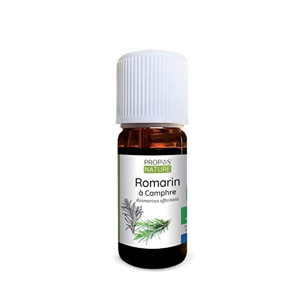 Huile Essentielle de Romarin à Camphre Bio - Rosmarinus officinalis leaf oil - 10 ml - PROPOSNATURE