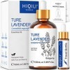 HIQILI Huile Essentielle Lavande Vraie 100ML, 100% Pure et Naturelle Bio, pour Aromathérapie, Lessive Maison, Ajoutée au Diff