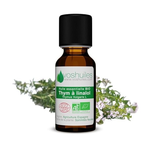 Huile Essentielle BIO de Thym à linalol ML : 5ml 