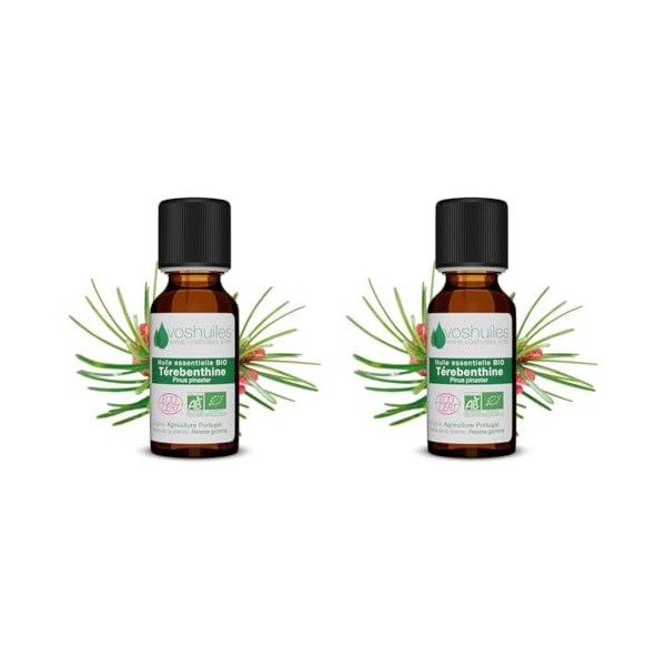 Huile Essentielle BIO de Térebenthine - 20ml Lot de 2 