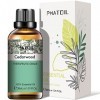 PHATOIL Huile Essentielle Bois de Cèdre 30 ml, Huile Essentielle 100% Pure Naturelle pour Diffuseur, Huiles Parfumée de Quali