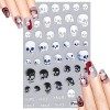 Décalques dongles dHalloween - Nail Art Adhésif,Fournitures dart dongle adhésif pour filles, autocollant dongle en relie