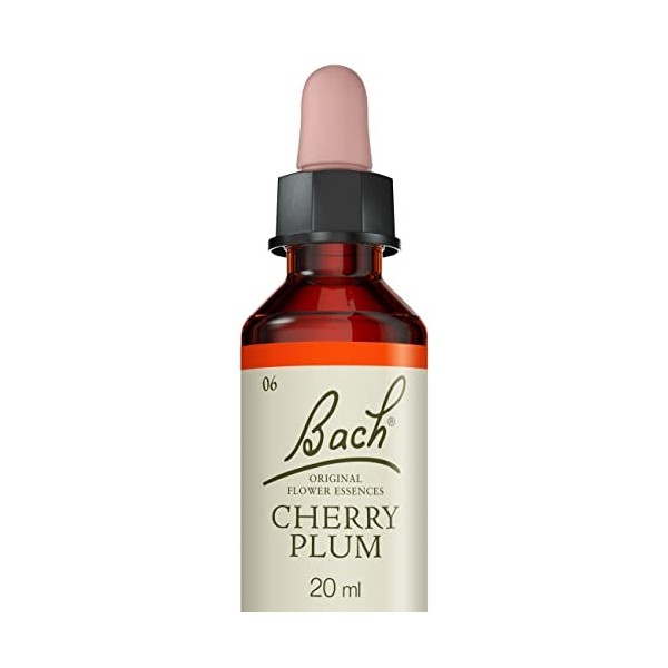 Fleurs de Bach Original, Cherry Plum, No 6, pour plus de maîtrise, aide reprendre le contrôle de ses émotions. Elixir floral 