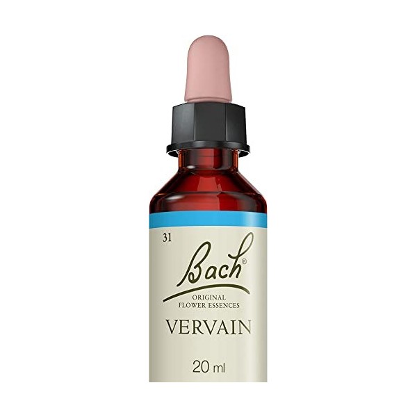 Fleurs de Bach Original, Vervain, No 31, pour plus de modération, aide à être plus tempéré dans ses intérractions . Elixir fl