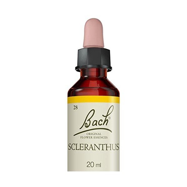 Fleurs de Bach Original, Scleranthus, No 28, pour plus de choix, aide à la prise de décision. Elixir floral naturel pour le b