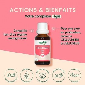 HerbalGem | CELLULIGEM Bio | Complexe Minceur de Gemmothérapie Concentrée | 30 ML