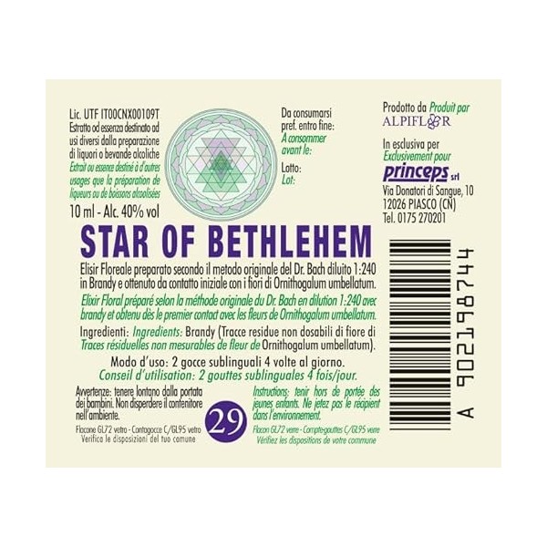 Star of Bethlehem Nr. 29 Fleurs de Bach Original farmaflor