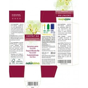 Chestnut bud ou Bourgeon de Marronnier dInde Aesculus hippocastanum Fleurs de Bach Naturalma | n. 7 | Gouttes 30 ml | Extr