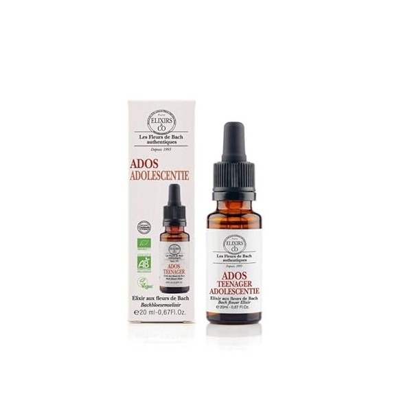 Elixirs & Co - Ados bio - Elixir fleurs de Bach 20 ml 