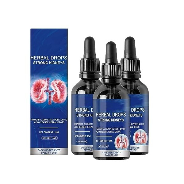 Gouttes à base de plantes rénales, gouttes à base de plantes, gouttes à base de plantes, solution de soins à base de plantes,