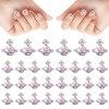 TIESOME 20pcs Nail Art Charms, 3D ongles strass Planet Nail Charms Shiny Saturn Shape Nail Accessories pour les femmes décora