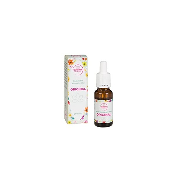 Curides Lot de fleurs de Bach - 40 x 20 ml - 7 % dessence maternelle