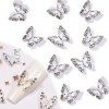 XPEX 10 pièces Strass ongle Nail Art Bijoux Ongles Nail Art Charmes DOngle de Papillon Alliage Charme Nœud Papillon Nail Str