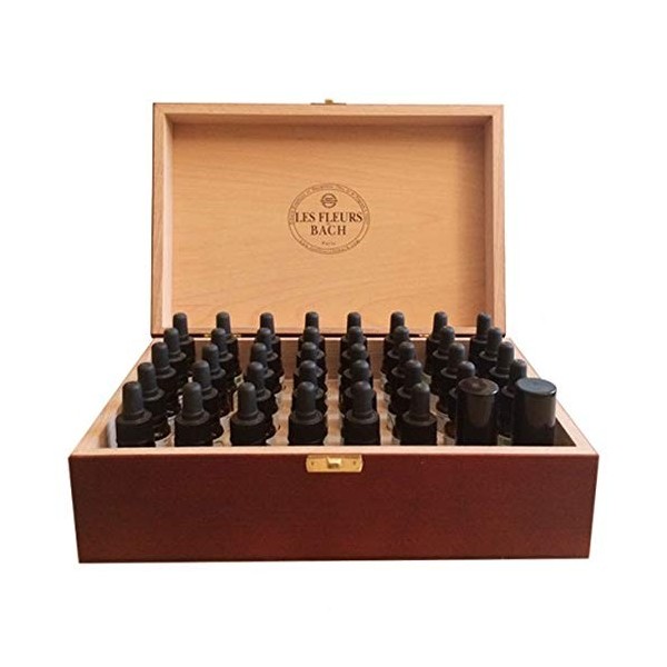 Elixirs & Co Coffret en Bois avec 38 Élixirs Unitaires de 10 ml