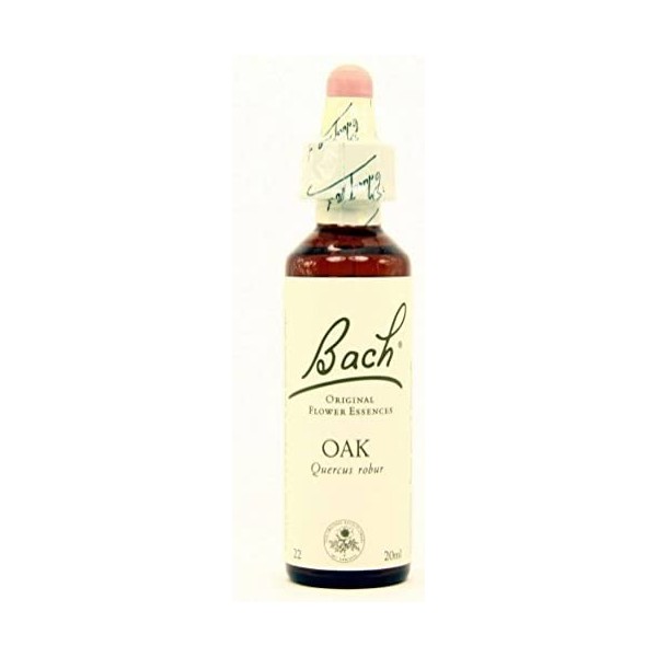 BACH OAK - Flacon en verre de 20 ml avec goutte-à-goutte