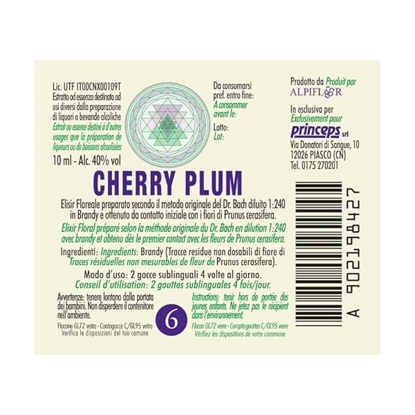 Cherry Plum n° 6 Fleurs de Bach Original farmaflor