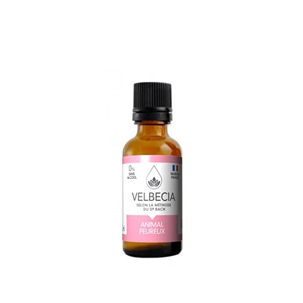 Velbecia® - Fleurs de Bach Animal peureux - SANS ALCOOL 30 ml