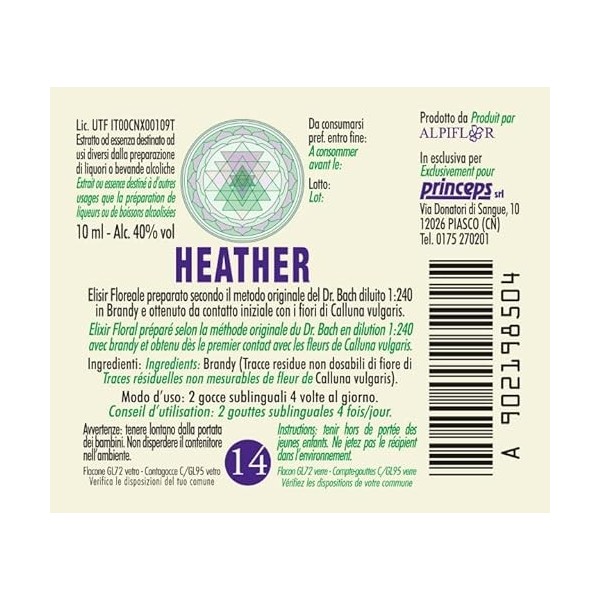 Heather n° 14 Fleurs de Bach Original farmaflor