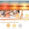 Lampe Radio Réveil Lumière Douceur LED Simulateur daube Bawoo Horloge Lampe de Chevet Avec 2 Alarmes 8 Sons 20 Luminosités P