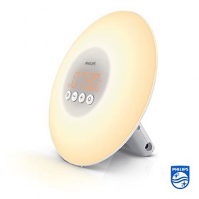PHILIPS Eveil Lumière avec 10 Réglages dIntensité Lumineuse/Alarme - Blanc