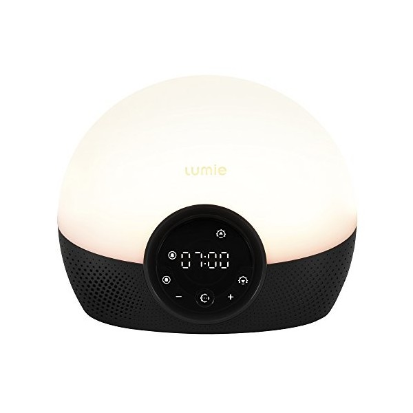 Lumie Bodyclock Glow 150 Réveil avec lumière Simulation de lever et coucher de soleil progressifs Lumière réglable 9 sons Nud