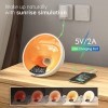 EDUP IN Lampe de Réveil, Réveil lumineux, Wake up light, Simulateur de lAube et Aide au Sommeil Contrôle APP Double Snooze R