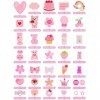 EBANKU 100 PCS Nail Charms Résine, Sucette Donut Nail Charms Résine Charms Mixed Assortiment de Bonbons Résine Flatback Slime