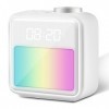 ZWOOS Réveil Lumineux, Favoriser Le Sommeil, Reveil Simulateur Daube avec Bruit Blanc, Reveil Matin avec 6 Sonneries, avec Lu