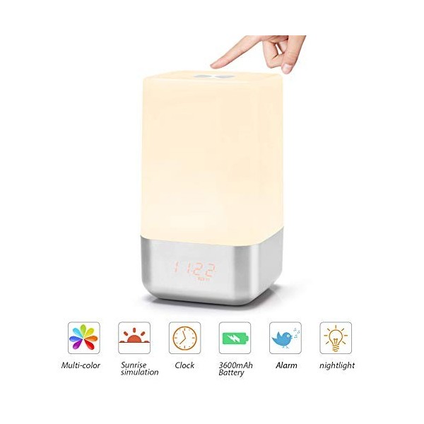 Yosoo Health Gear réveil Lumineux, réveil Lumineux, réveil Durable pour lalarme de la Chambre