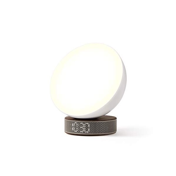 Lexon Miami Sunrise Réveil luminothérapie Blanc/bois