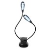 CCHKFEI flexible LED clip sur les lumières de lecture de livre avec 8 LED lumière de stand de musique avec 2 bras double tête